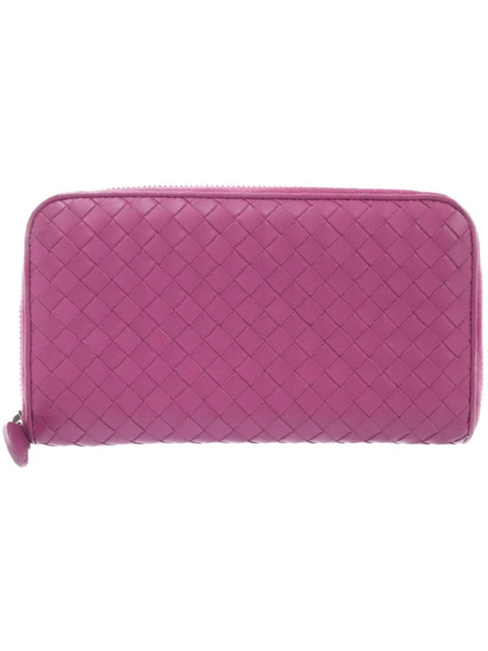 Bottega Veneta Intrecciato Round Zipper Long Wallet